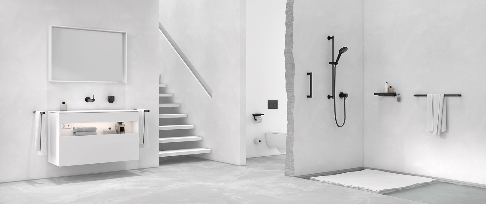 Keuco Black Selection - schwarze Badarmaturen